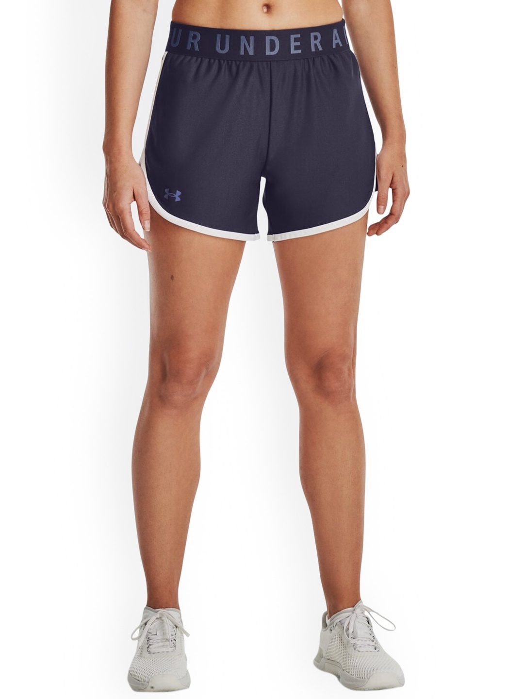 UNDER ARMOUR Women Mid-Rise Training or Gym Sports Shorts, Grey