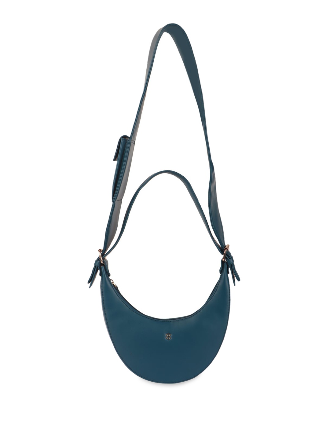 

HORRA PU Half Moon Shoulder Bag, Blue
