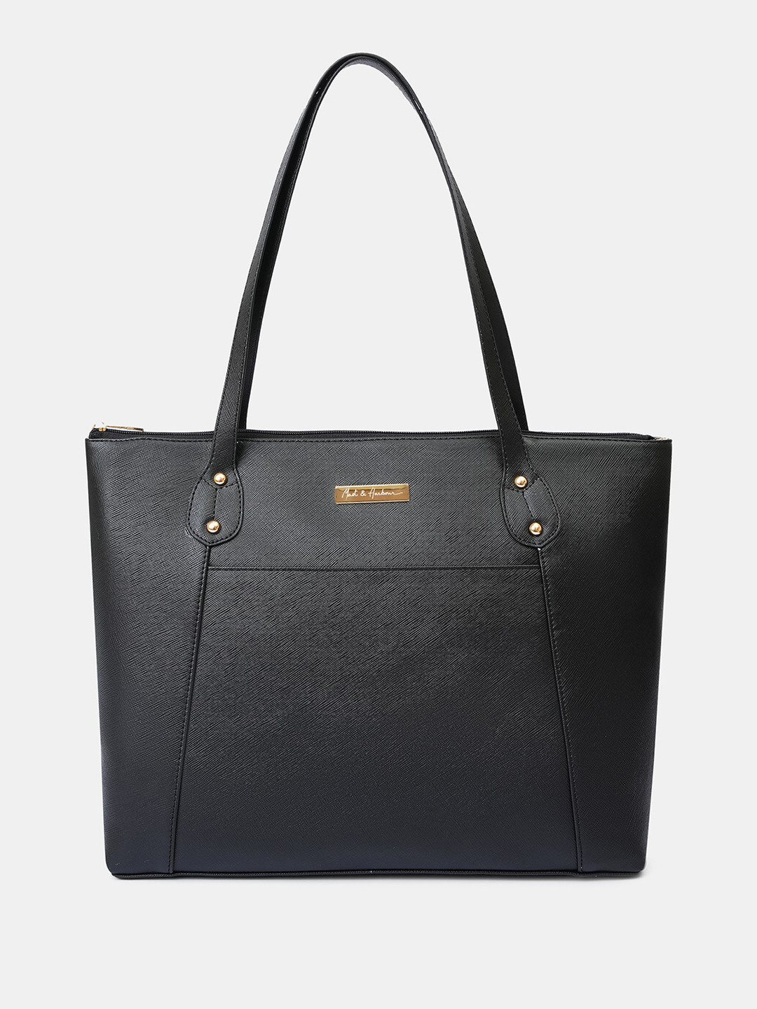 

Mast & Harbour Textured Structured Shoulder Bag, Black