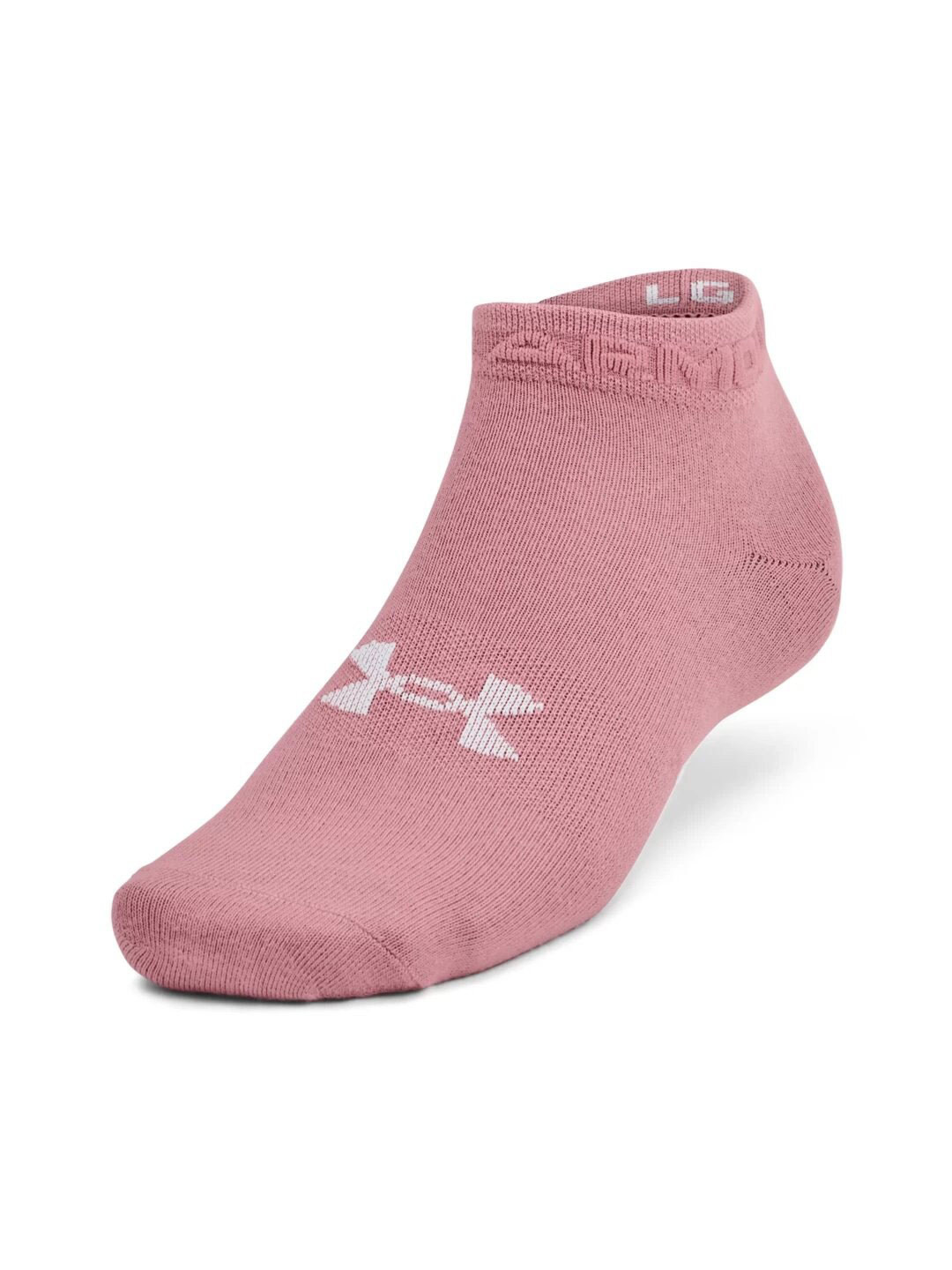 

UNDER ARMOUR Pack Of 3 Essential Low Cut Patterned Ankle-Length Socks, Pink