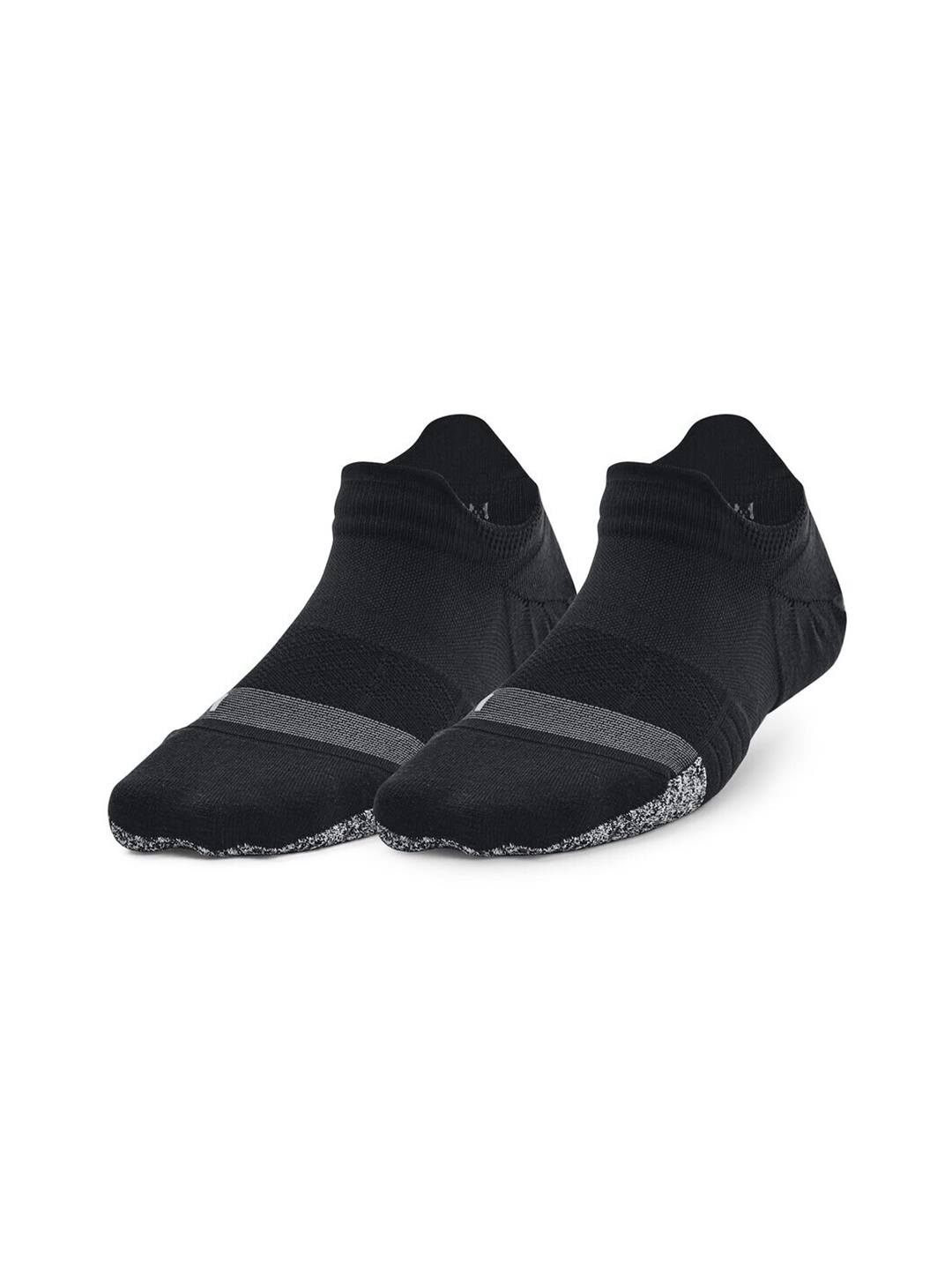 

UNDER ARMOUR Women Pack Of 2 Striped Cotton Ankle-Length Socks, Black