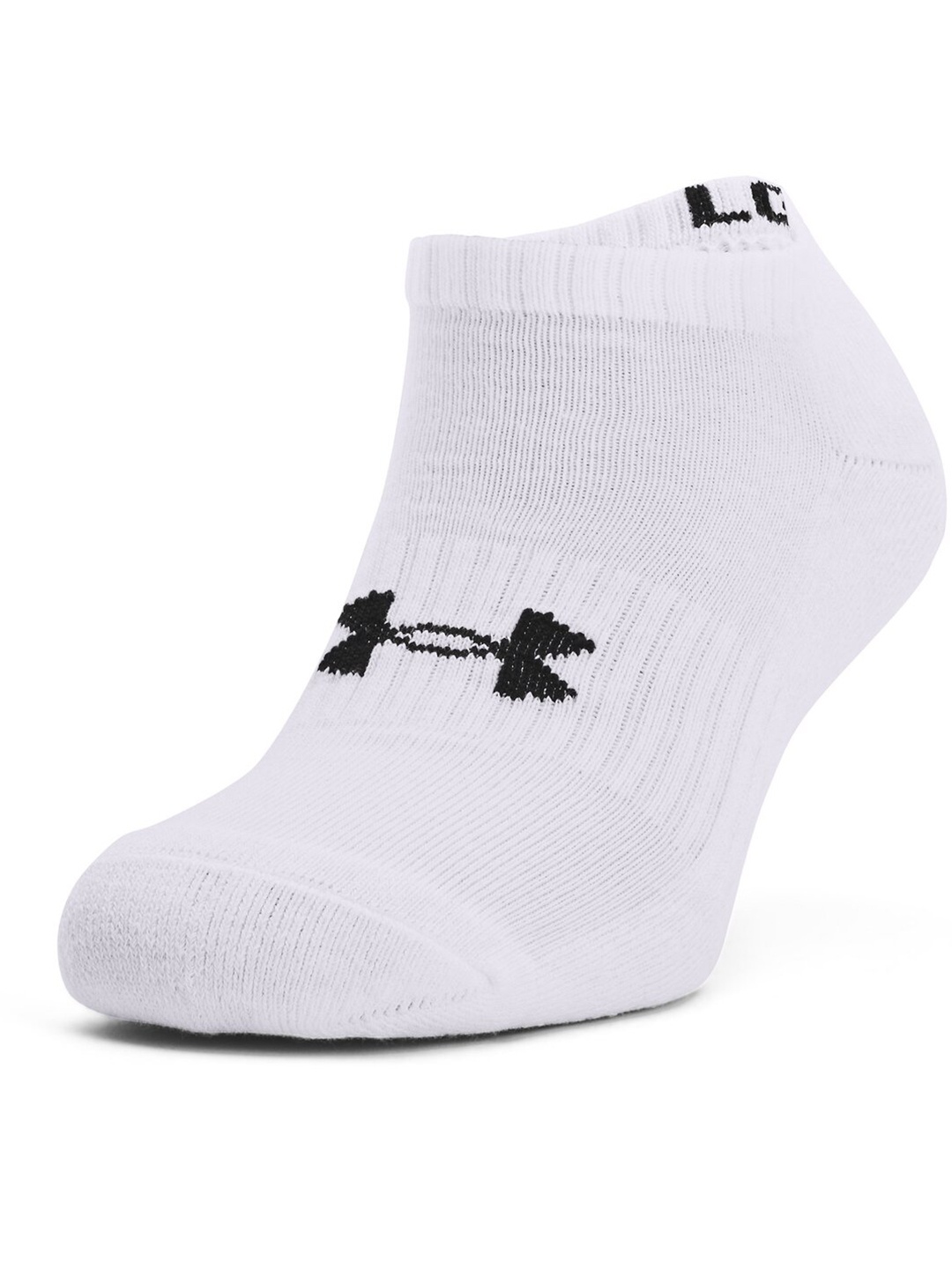 

UNDER ARMOUR Unisex Pack Of 3 UA Core No Show Shoe Liners, White