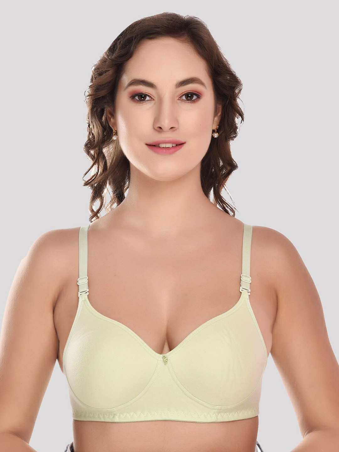 

LIONZY Full Coverage Lightly Padded T-shirt Bra With All Day Comfort, Olive
