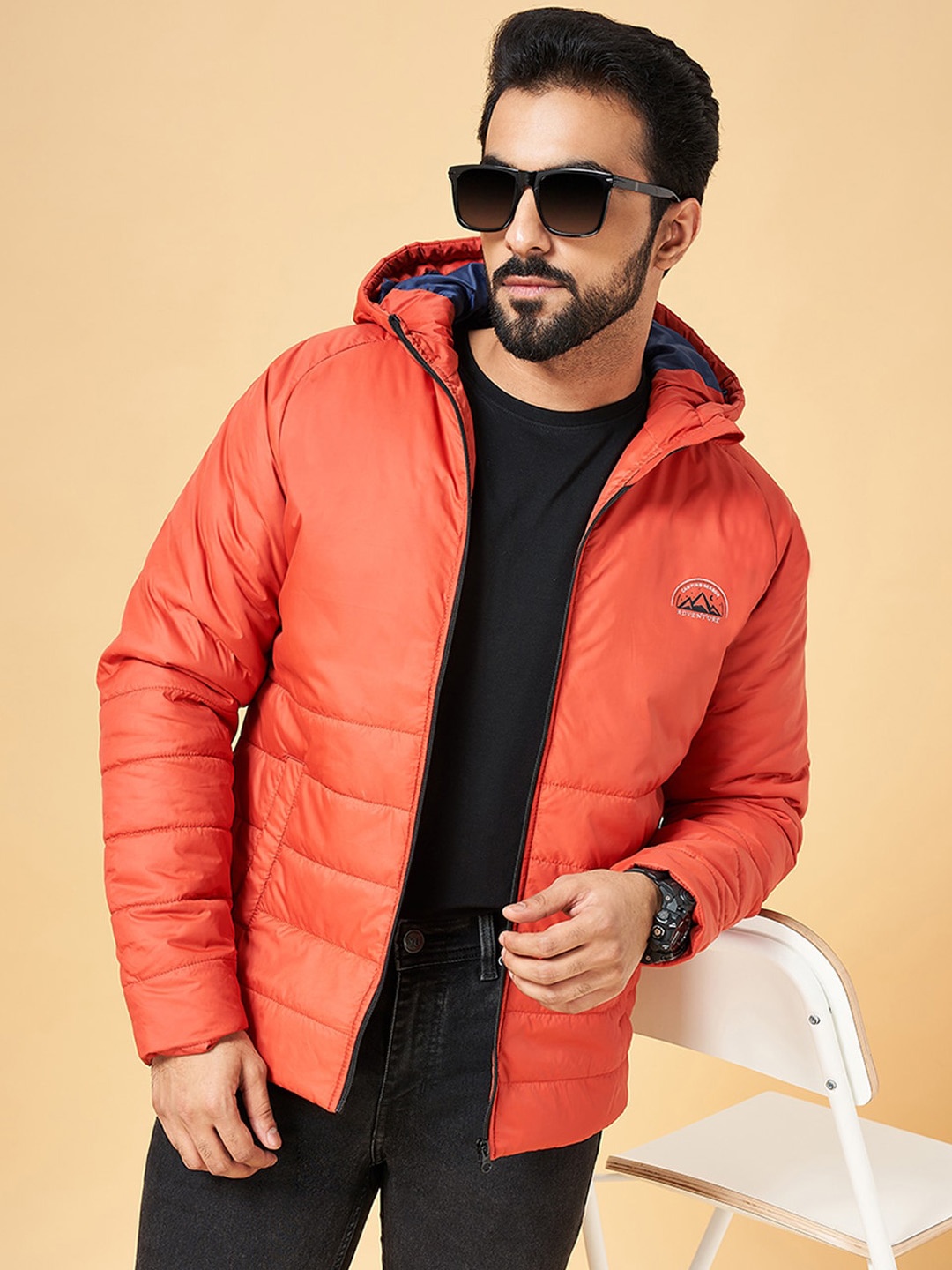 

YU by Pantaloons Hooded Padded Jacket, Red