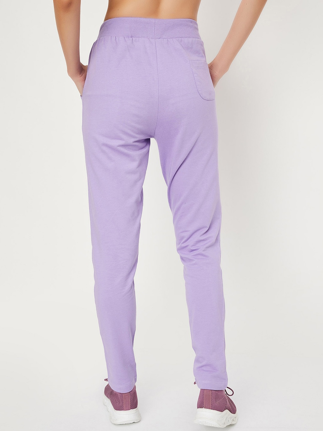 

max Women Mid-Rise Track Pants, Purple