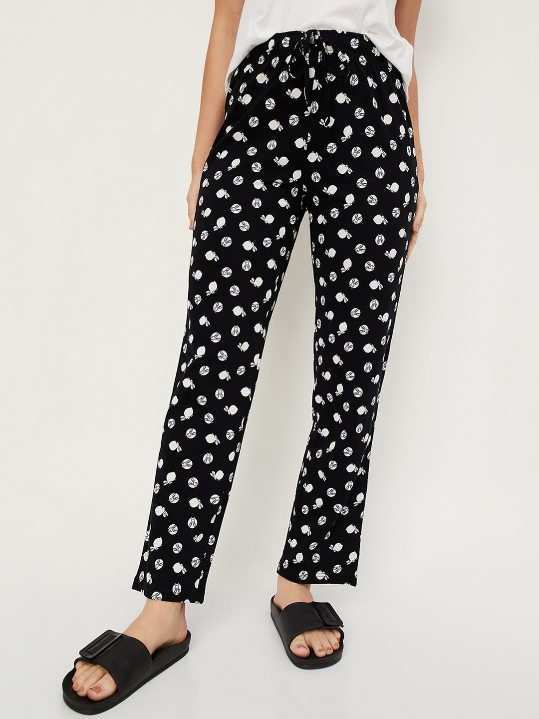 max Women Printed Pure Cotton Lounge Pants