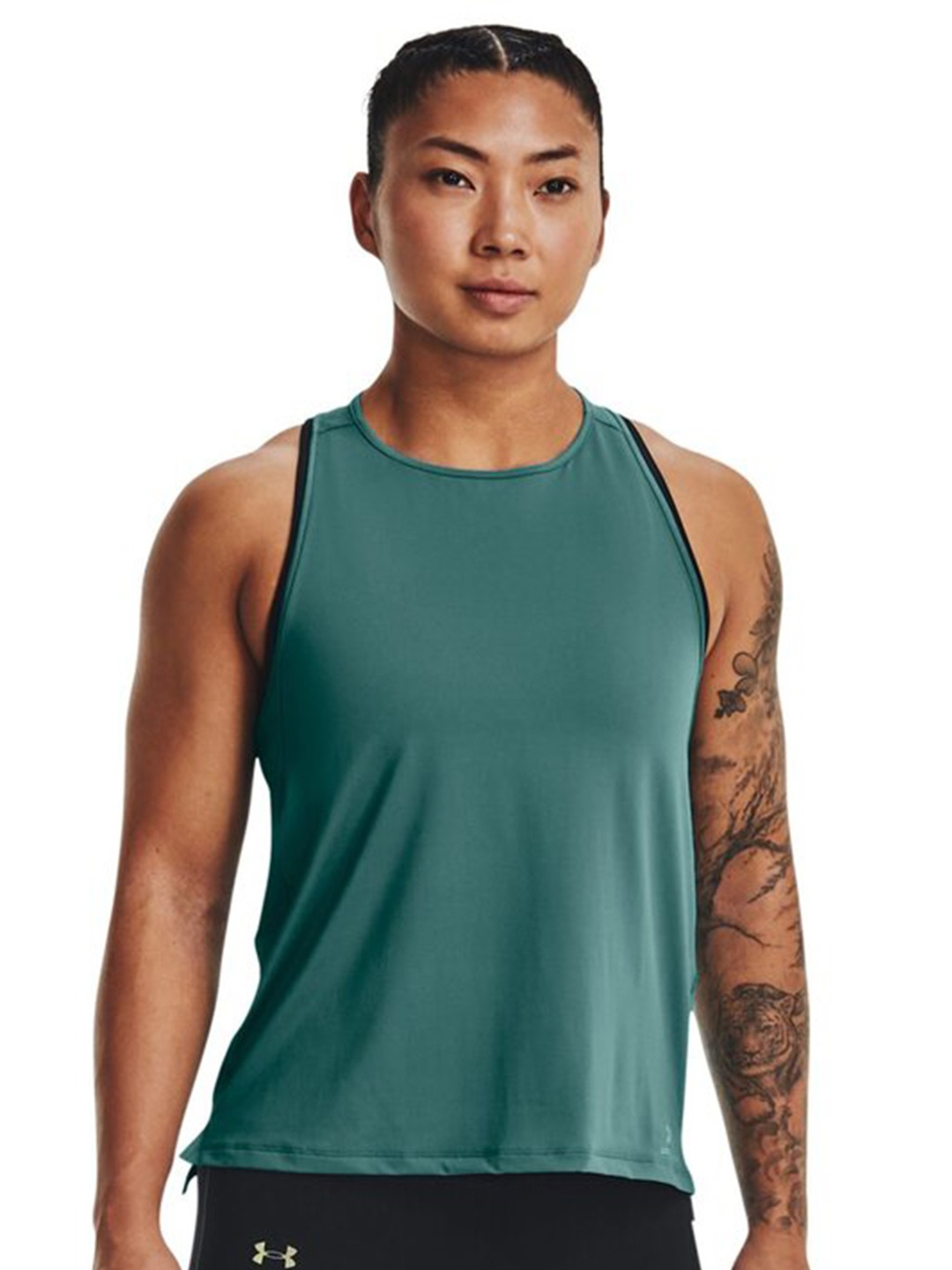 

UNDER ARMOUR Round Neck Sleeveless T-shirt, Green