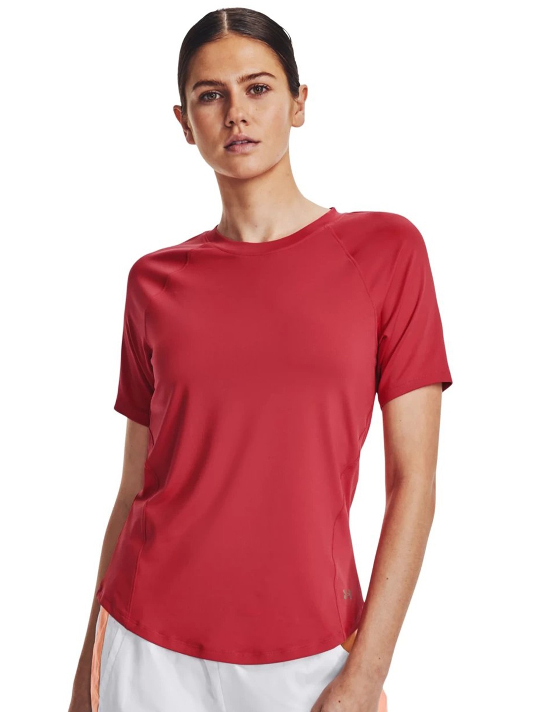 

UNDER ARMOUR Rush Short Sleeves Round Neck Slim-fit T-shirt, Red