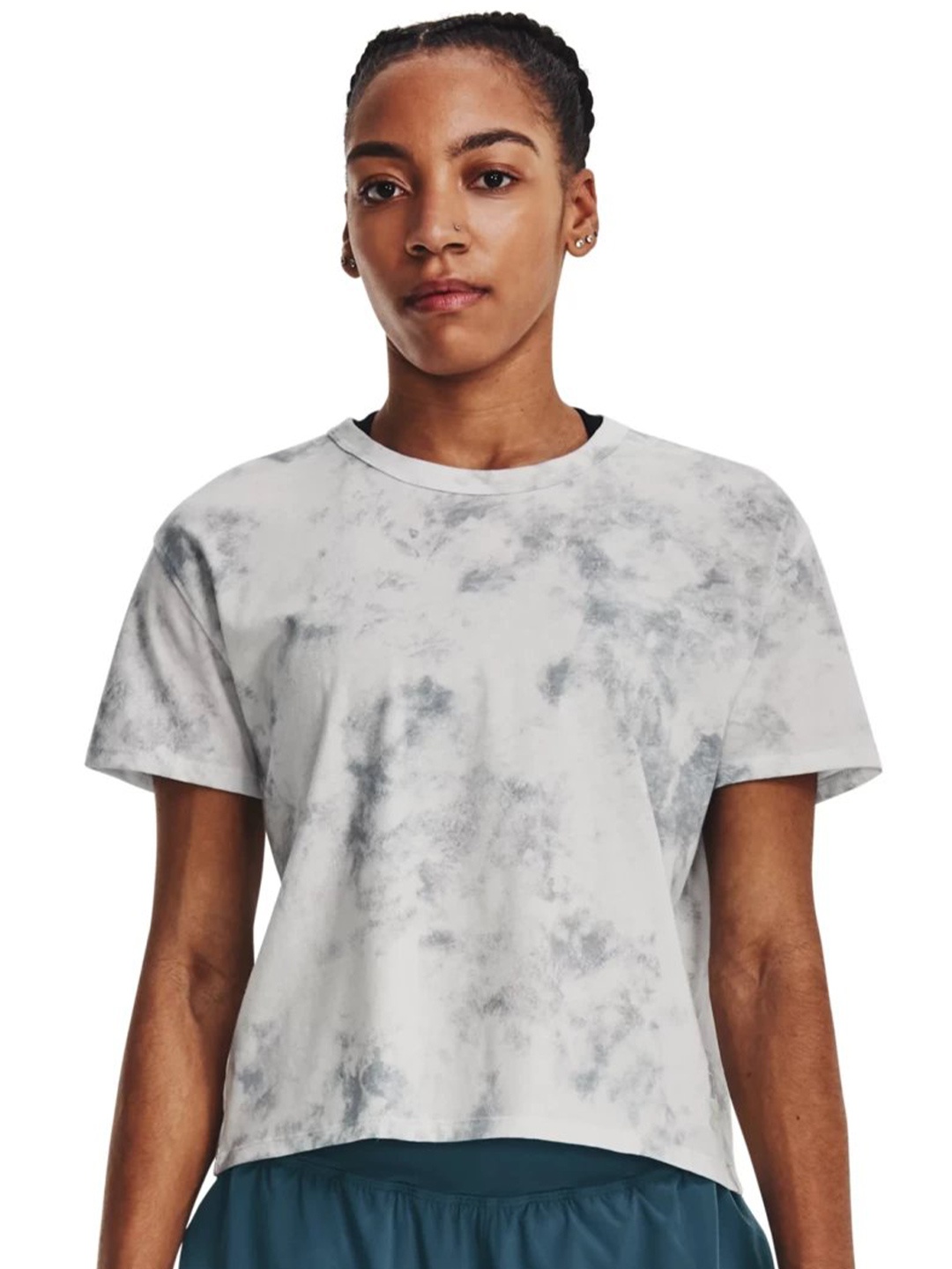 

UNDER ARMOUR Printed Short Sleeves T-shirt, Grey