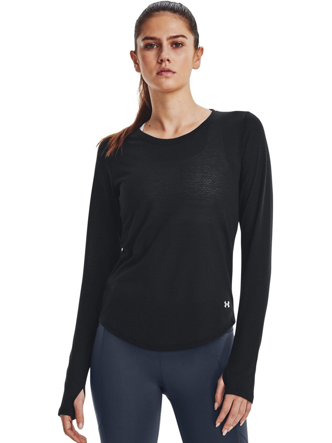 

UNDER ARMOUR Round Neck Slim-fit T-shirt, Black