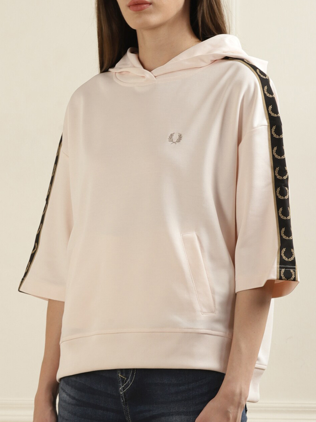 

Fred Perry Hooded Knitted Pullover, Pink