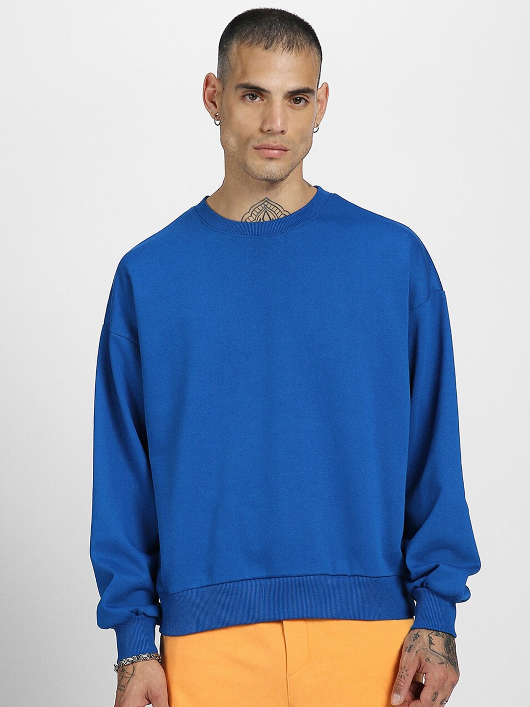 

VEIRDO Fleece Oversized Pullover, Blue