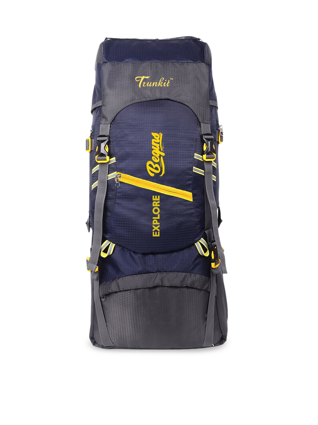 

TRUNKIT Printed & Textured Rucksack, Navy blue