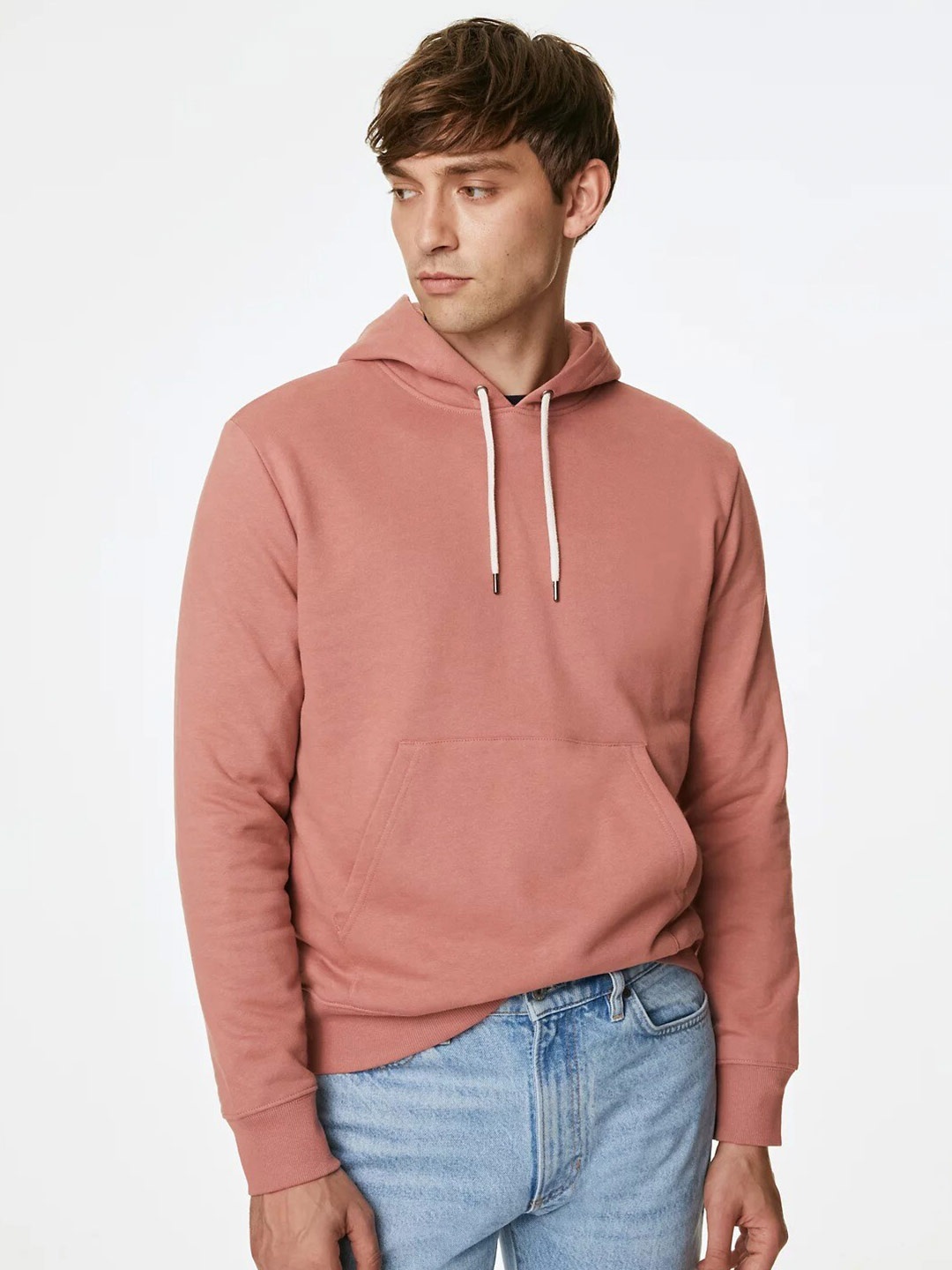 

Marks & Spencer Hooded Cotton Sweatshirt, Pink
