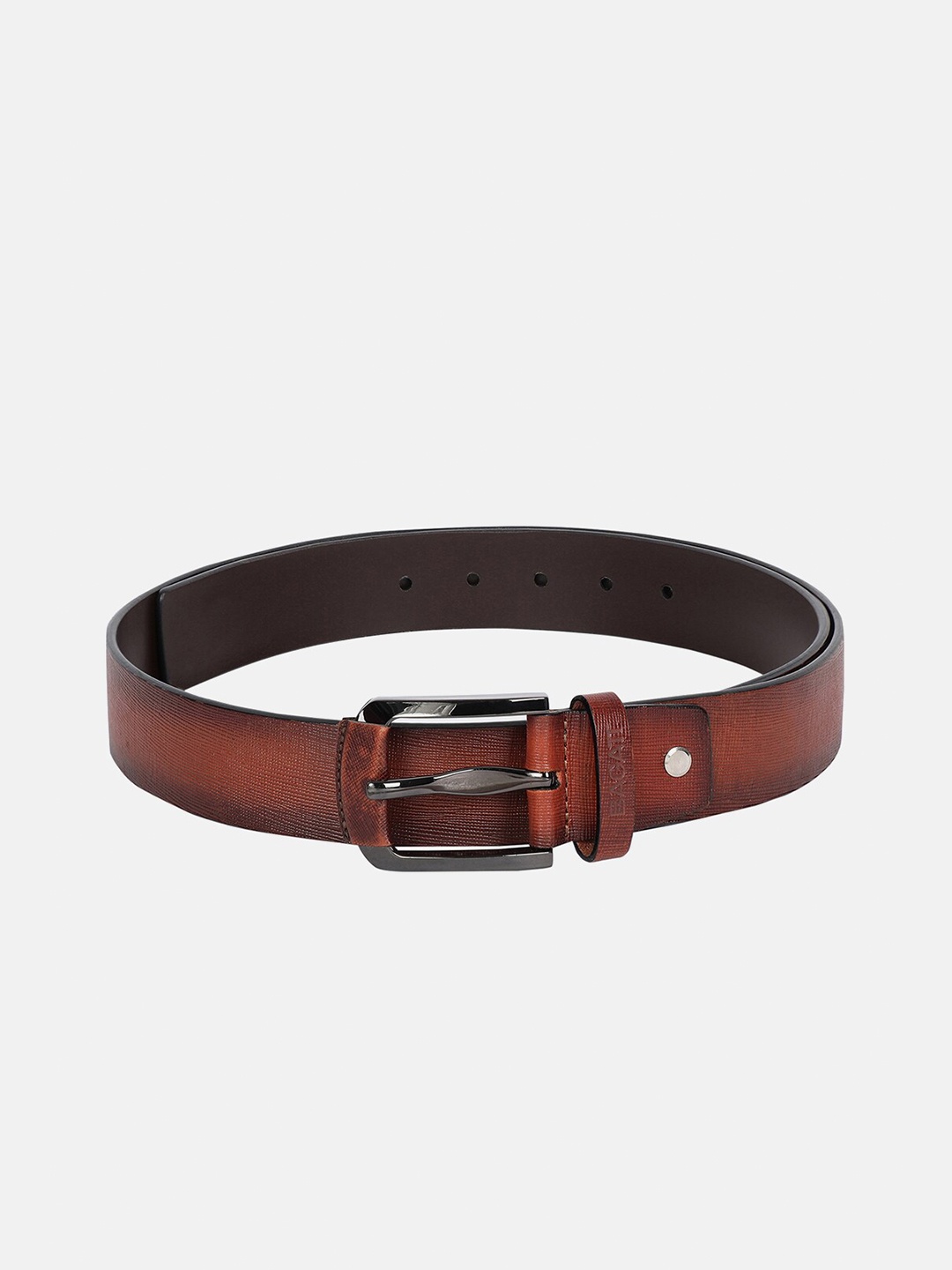 

BAGATT Parma Men Textured Leather Formal Belt, Brown