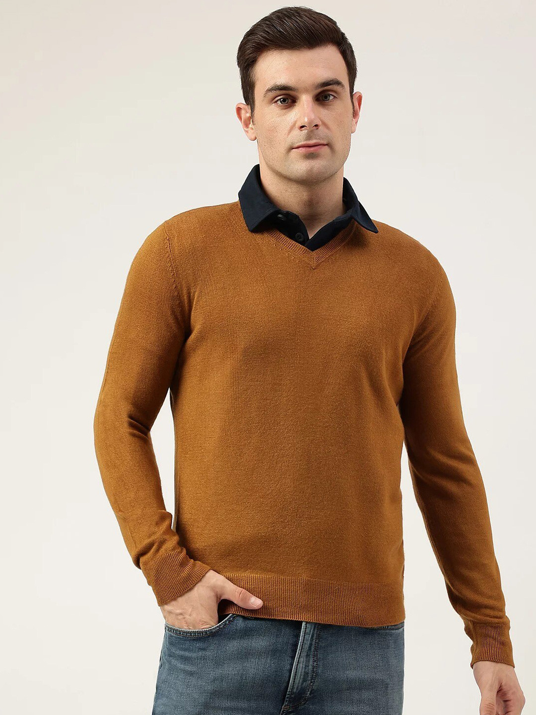 

Marks & Spencer Round Neck Pullover, Brown