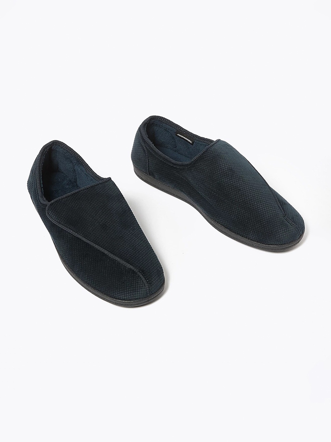 

Marks & Spencer Men Textured Room Slippers, Navy blue
