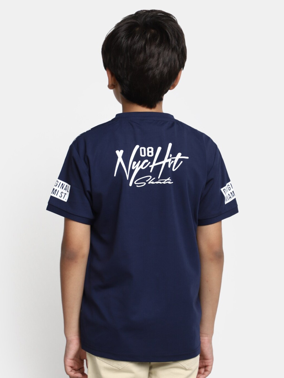 

V-Mart Boys Typography Printed Cotton T-Shirt, Blue