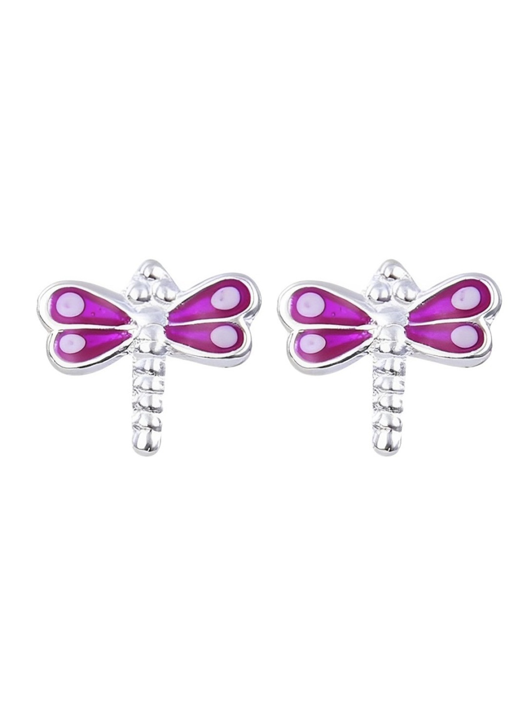 

Abhooshan Girls 92.5 Sterling Silver Contemporary Studs Earrings, Purple