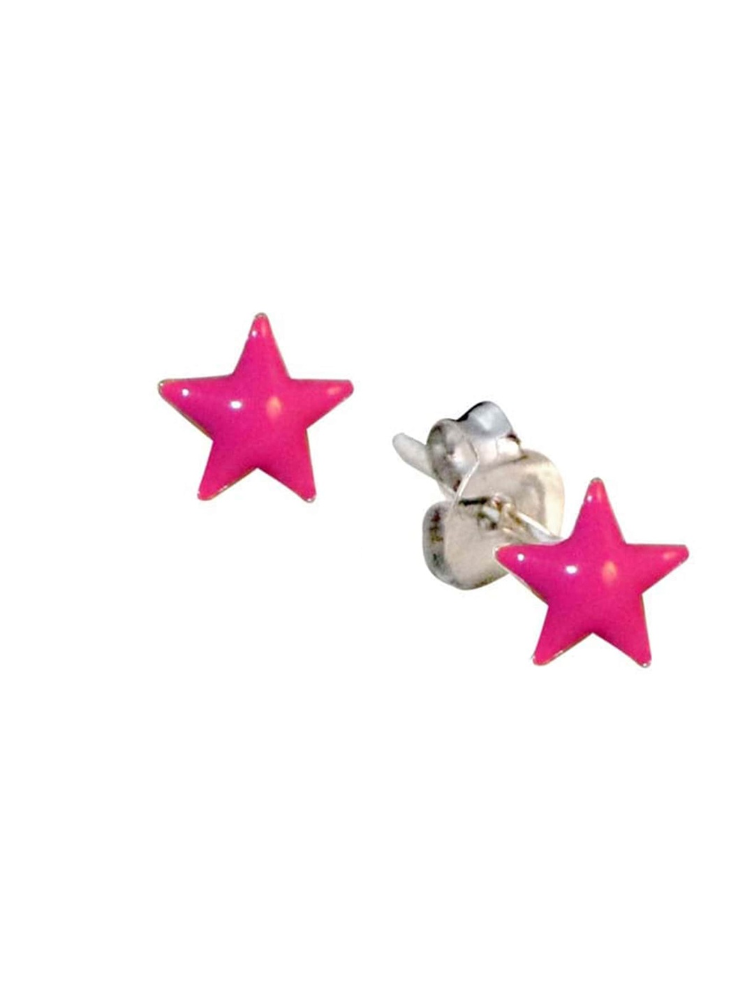 

Abhooshan 925 Sterling Silver Contemporary Studs Earrings, Pink