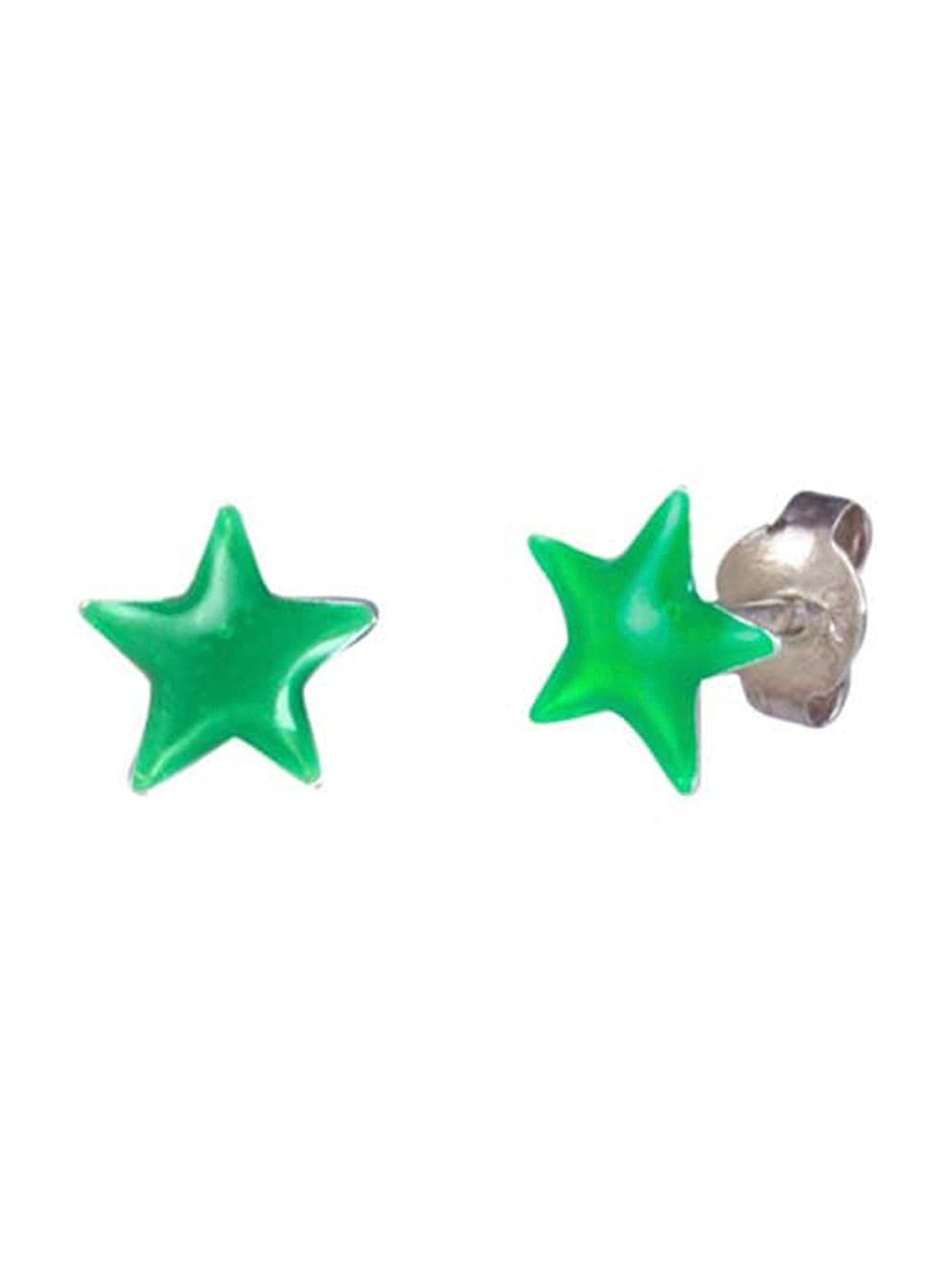 

Abhooshan Girls 92.5 Sterling Silver Contemporary Studs Earrings, Green