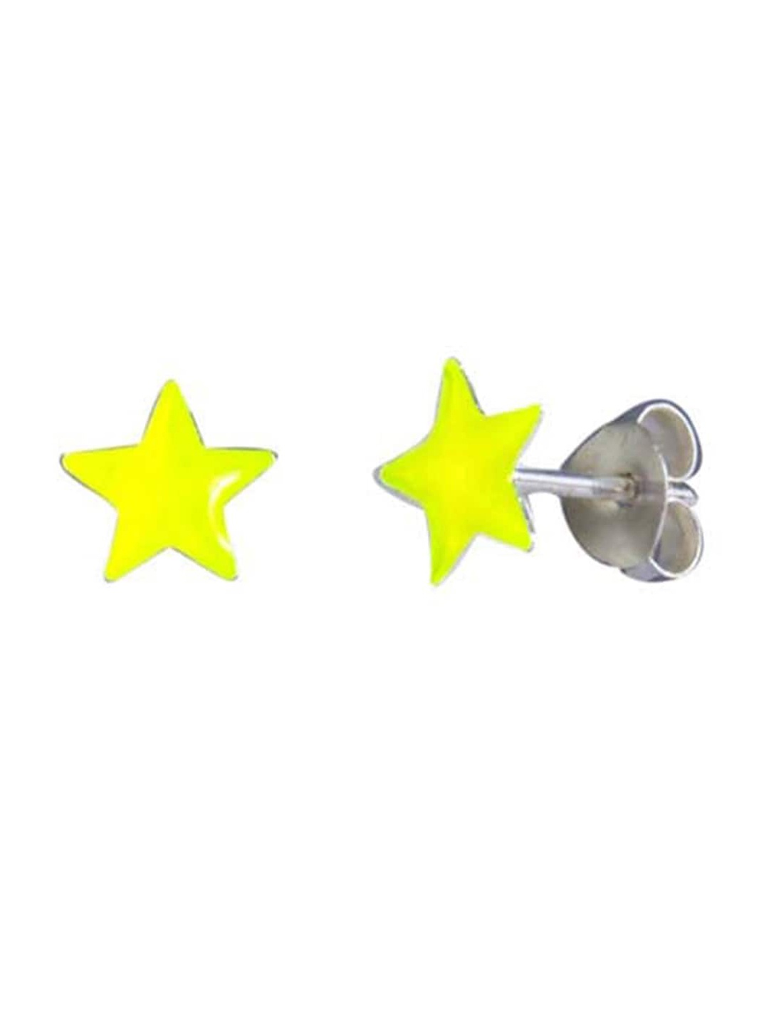 

Abhooshan Girls 92.5 Sterling Silver Contemporary Studs Earrings, Yellow