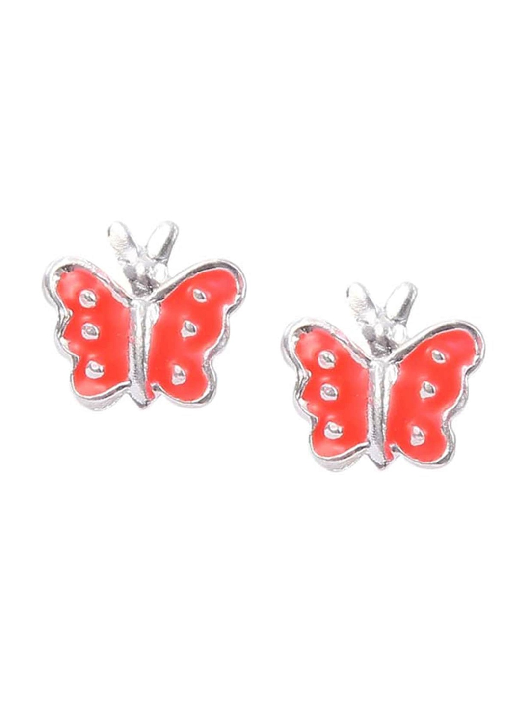 

Abhooshan Contemporary Studs Earrings, Orange