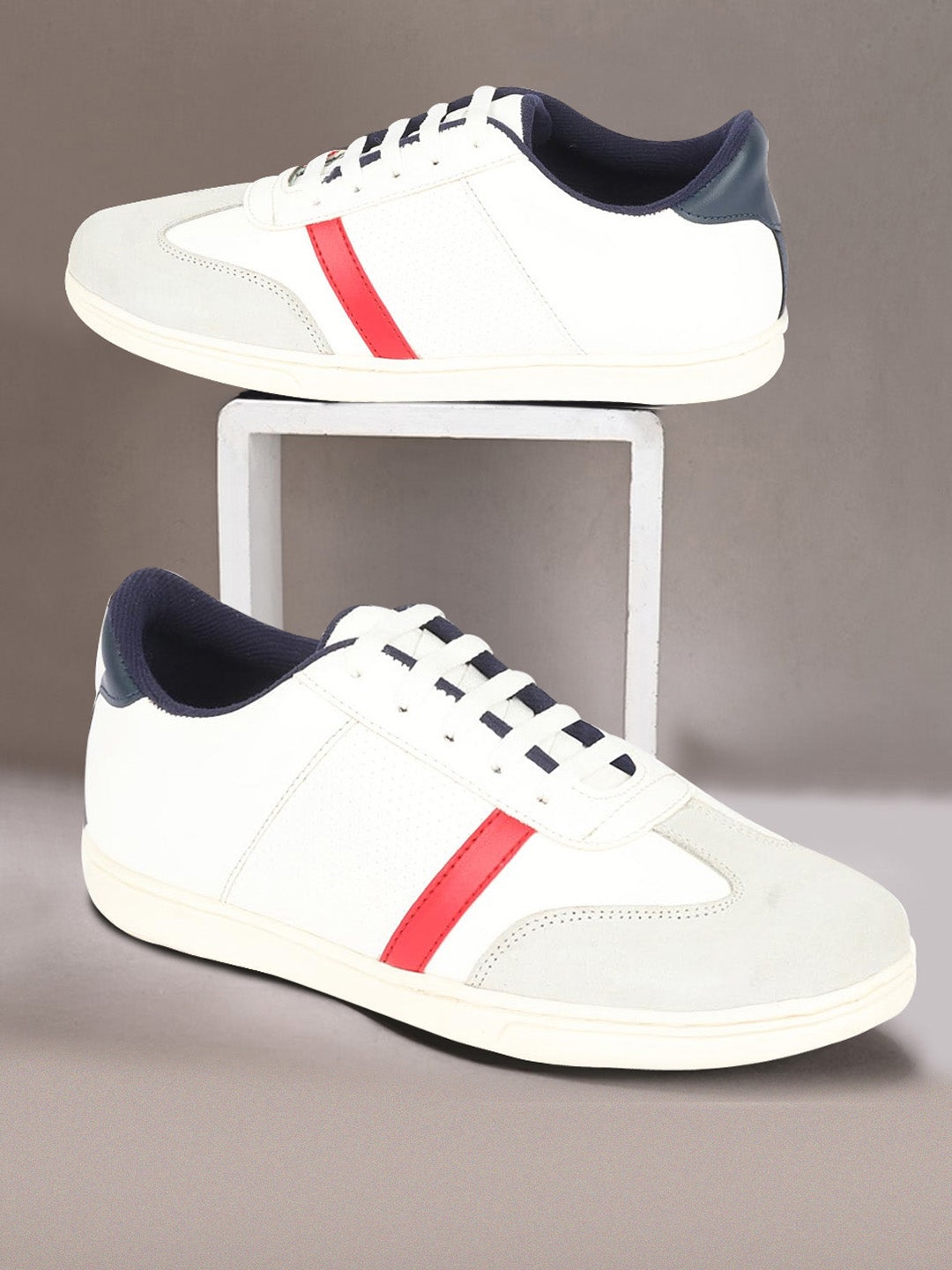 

FAUSTO Men Anti-Skid Lightweight Sneakers, White
