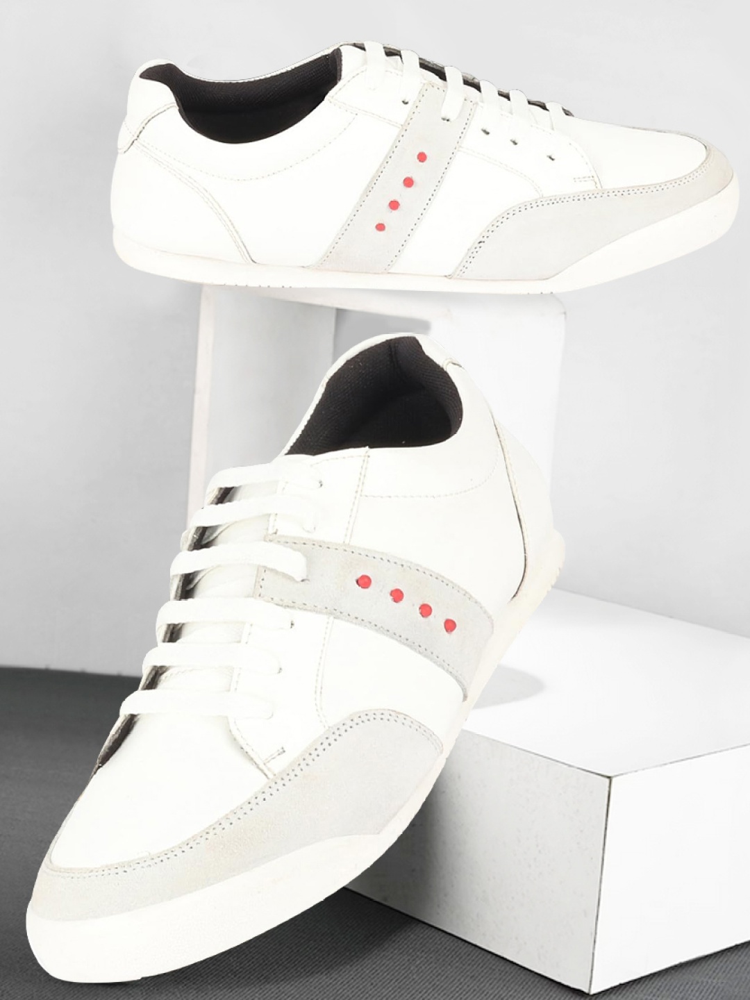 

FAUSTO Men Anti-Skid Lightweight Sneakers, White