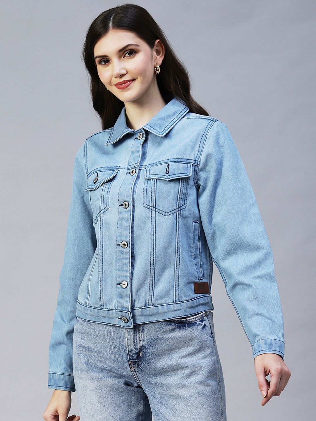 

Rigo Washed Lightweight Outdoor Denim Jacket, Blue