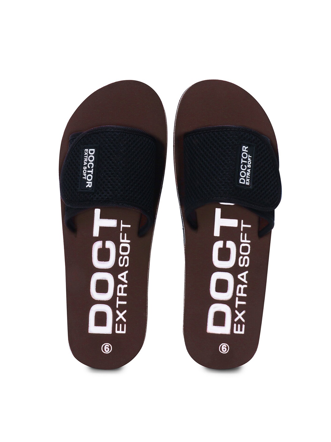 

DOCTOR EXTRA SOFT Women Textured Orthopedic Non-Slip Sliders, Brown
