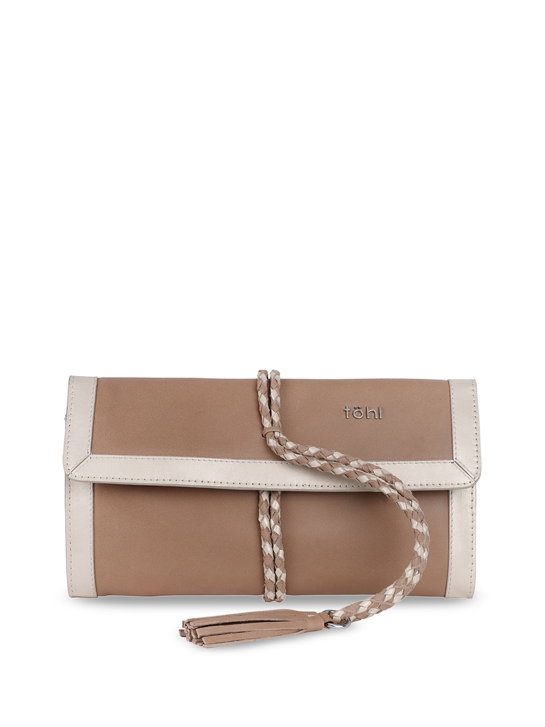 

tohl Brown Solid Clutch