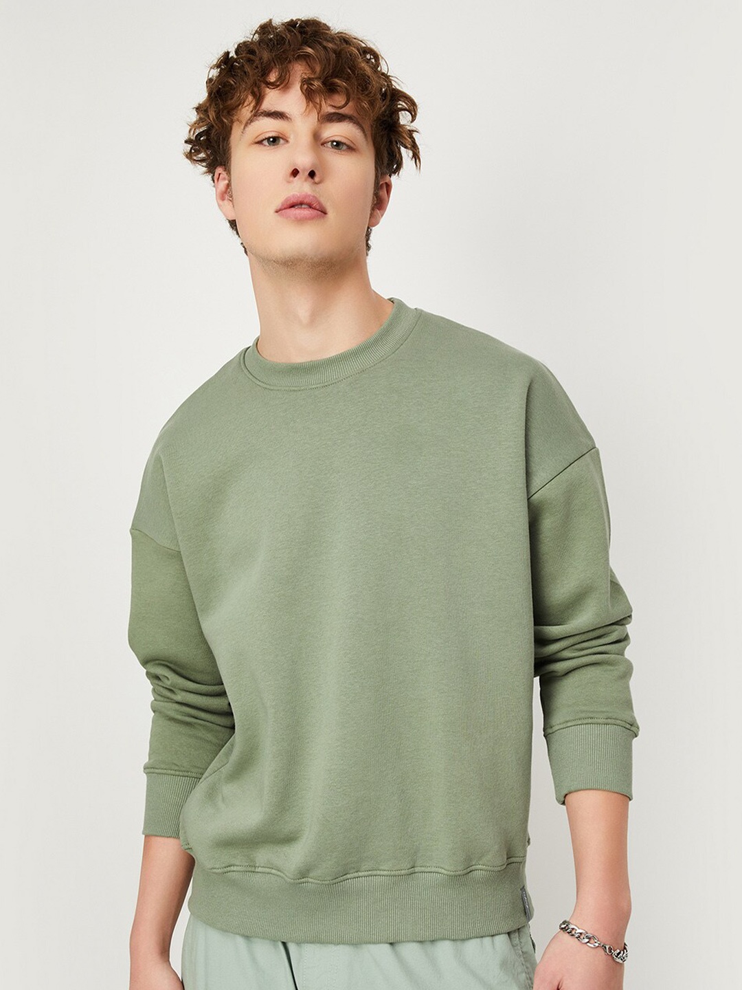 

max Round Neck Sweatshirt, Green