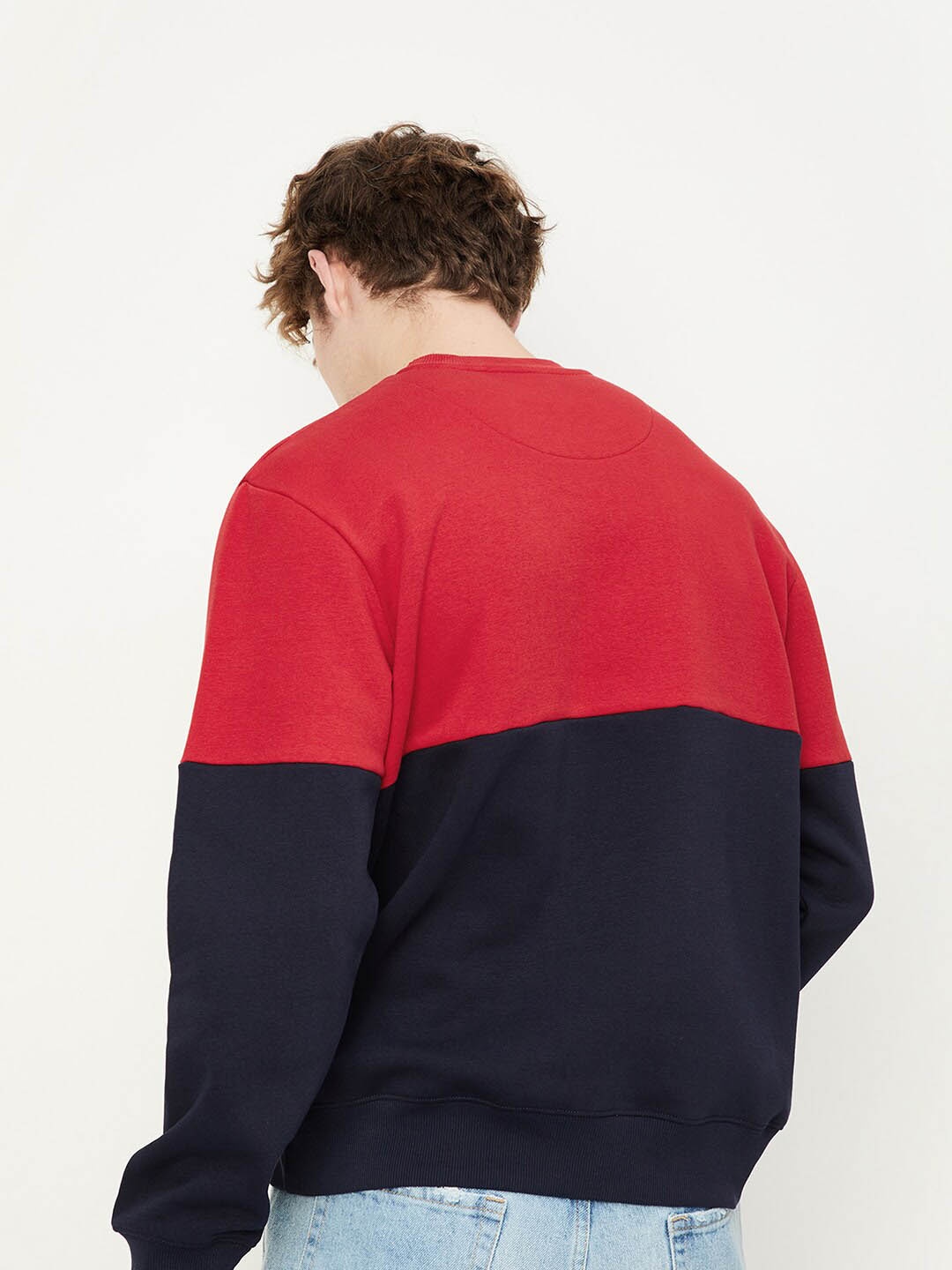 

max Round Neck Sweatshirt, Navy blue