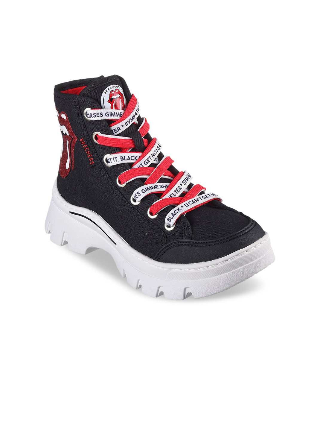 

Skechers Lace Up Sneakers, Black