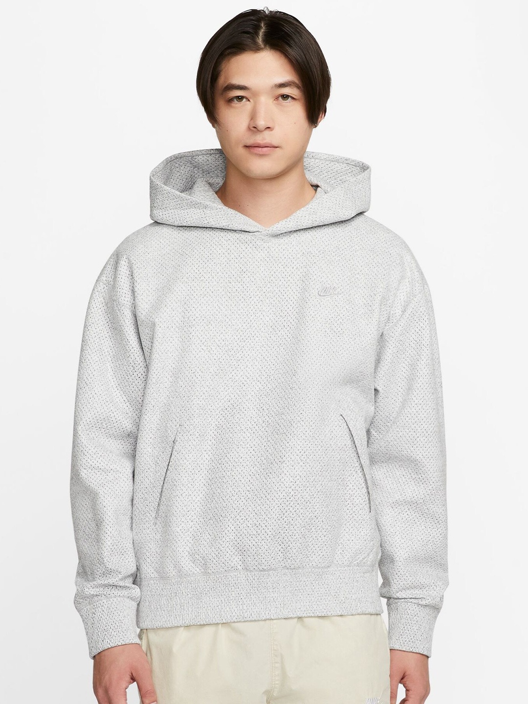 

Nike Forward Men Perforated Hoodie, Grey