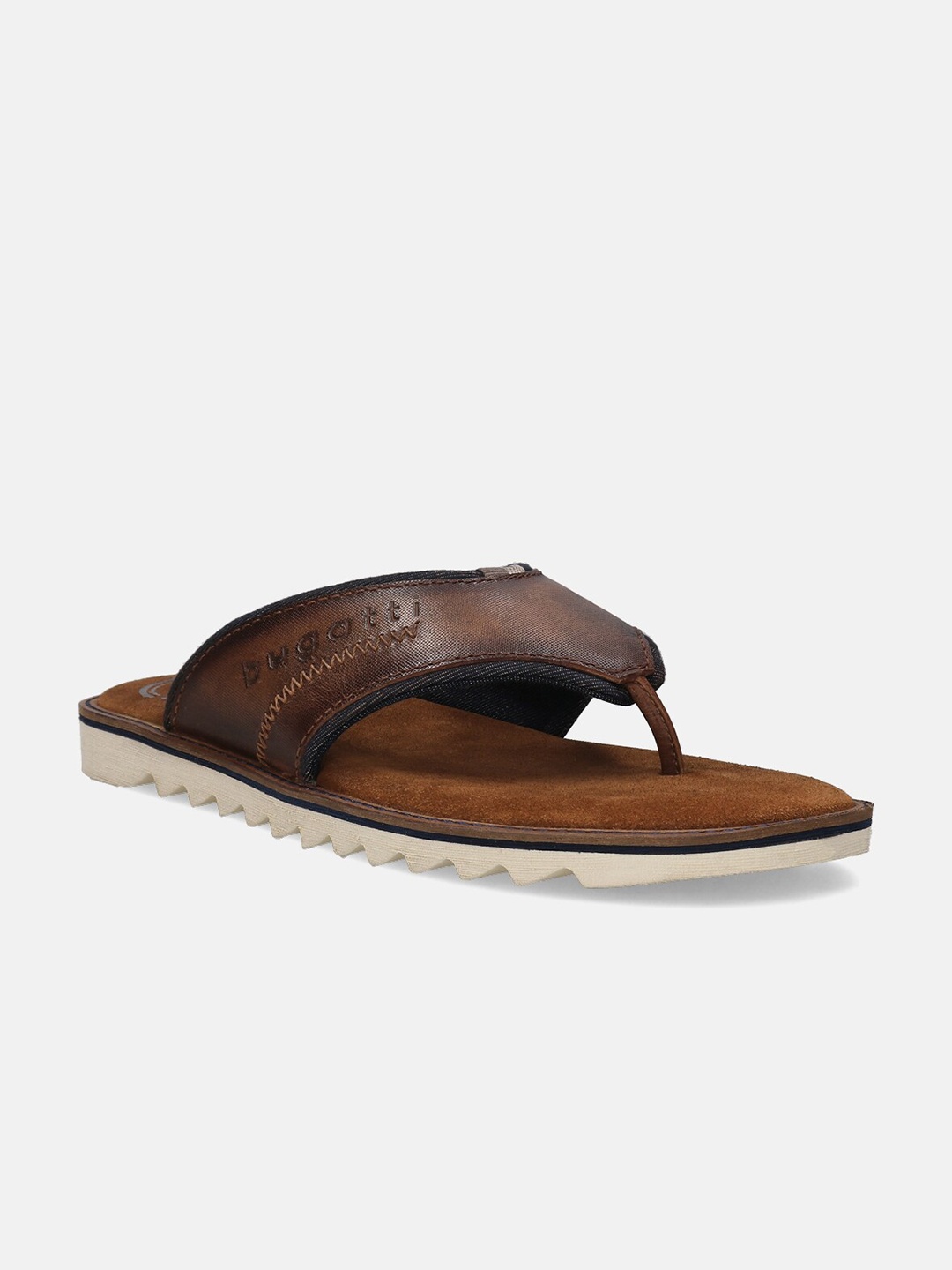 

Bugatti Men Dorfu Leather Comfort Sandals, Brown