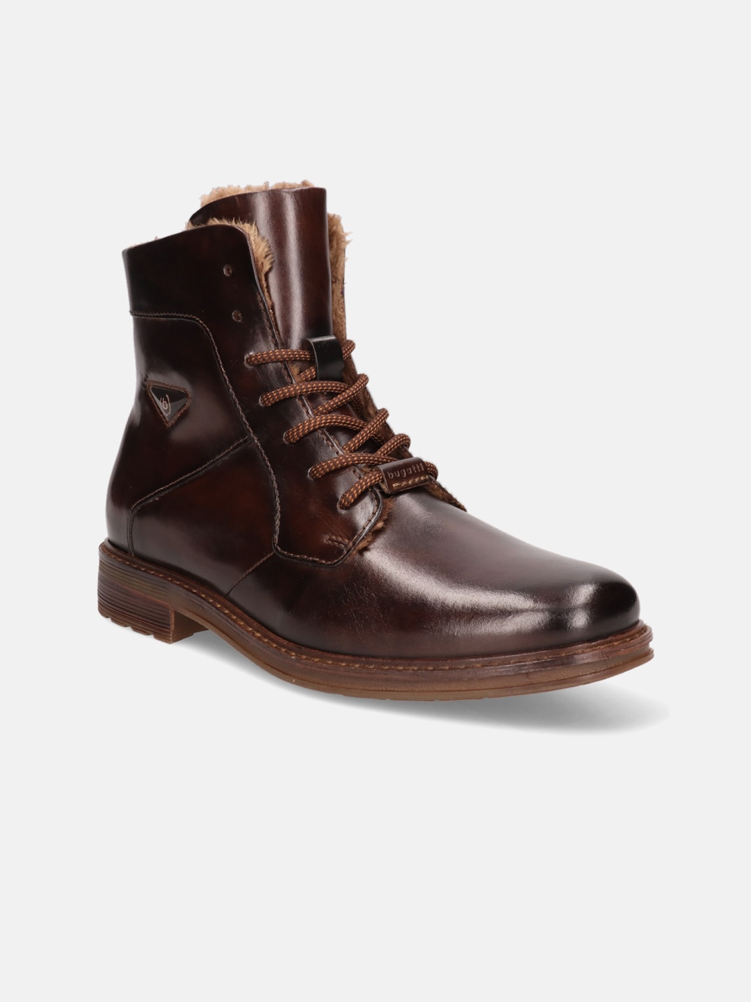 

Bugatti Men Mirato Mid Top Leather Winter Boots, Brown