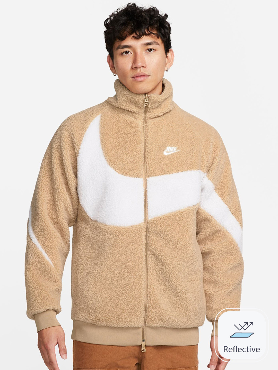 

Nike Full-Zip Swoosh Jacket, Brown