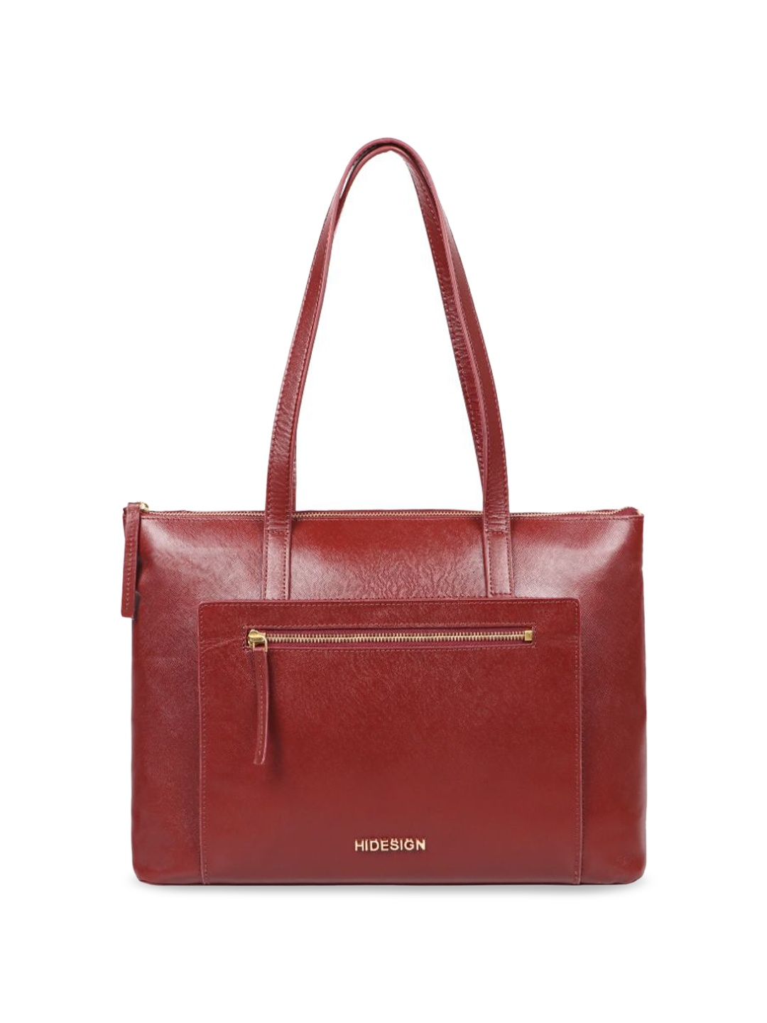 

Hidesign Textured Leather Structured Shoulder Bag, Red