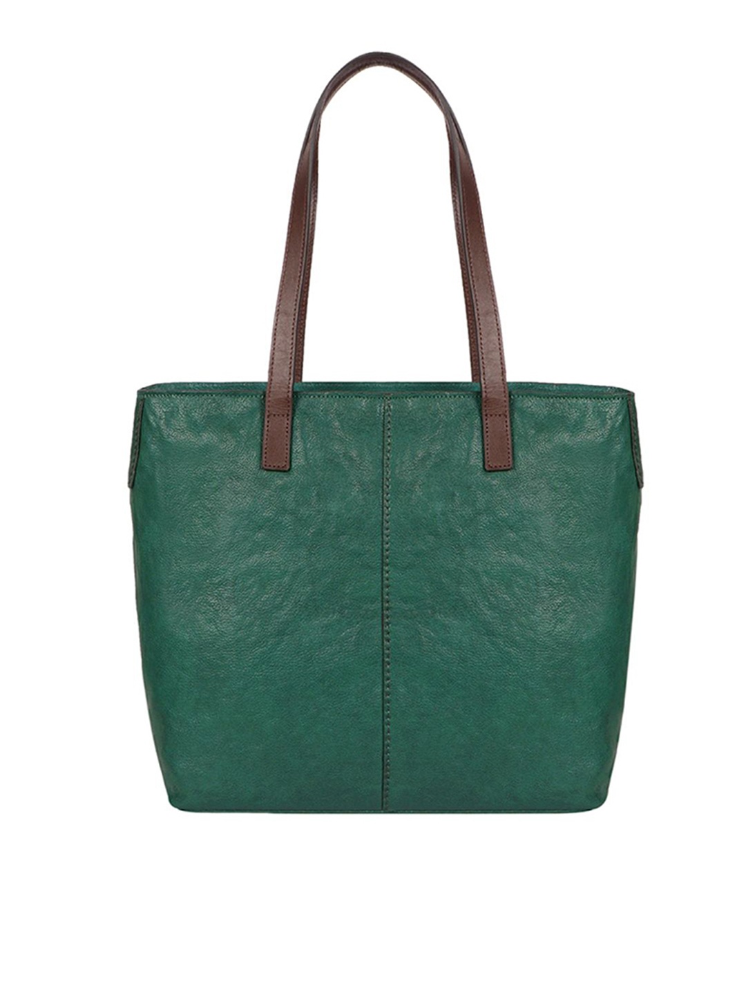 

Hidesign Leather Structured Handheld Bag, Green