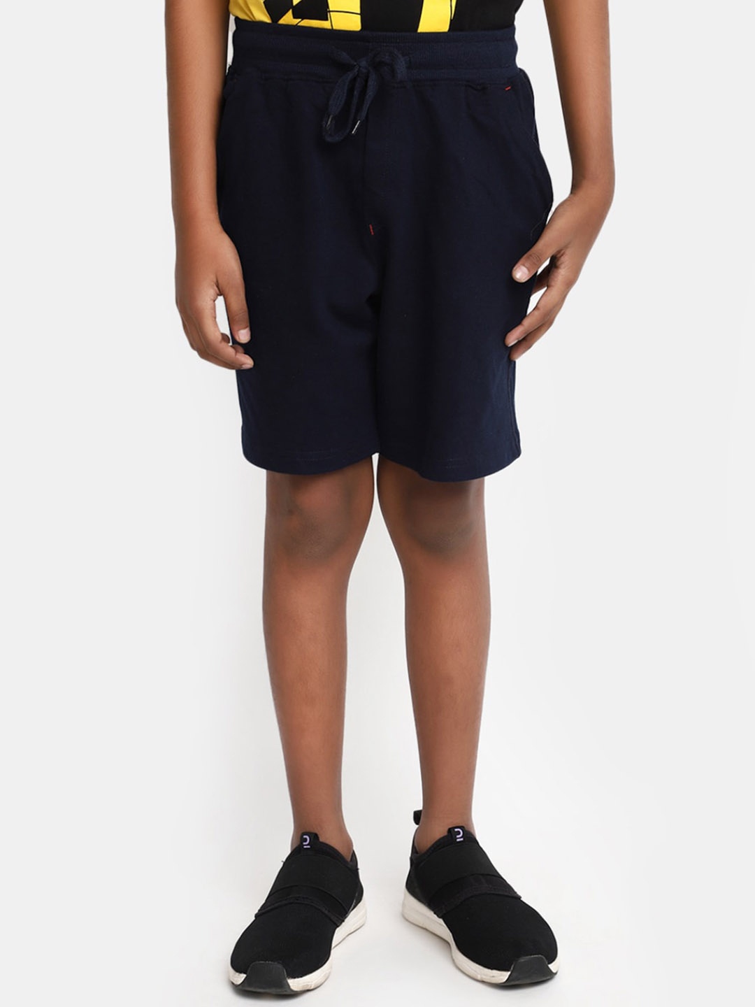 

V-Mart Boys Mid Rise Cotton Shorts, Blue