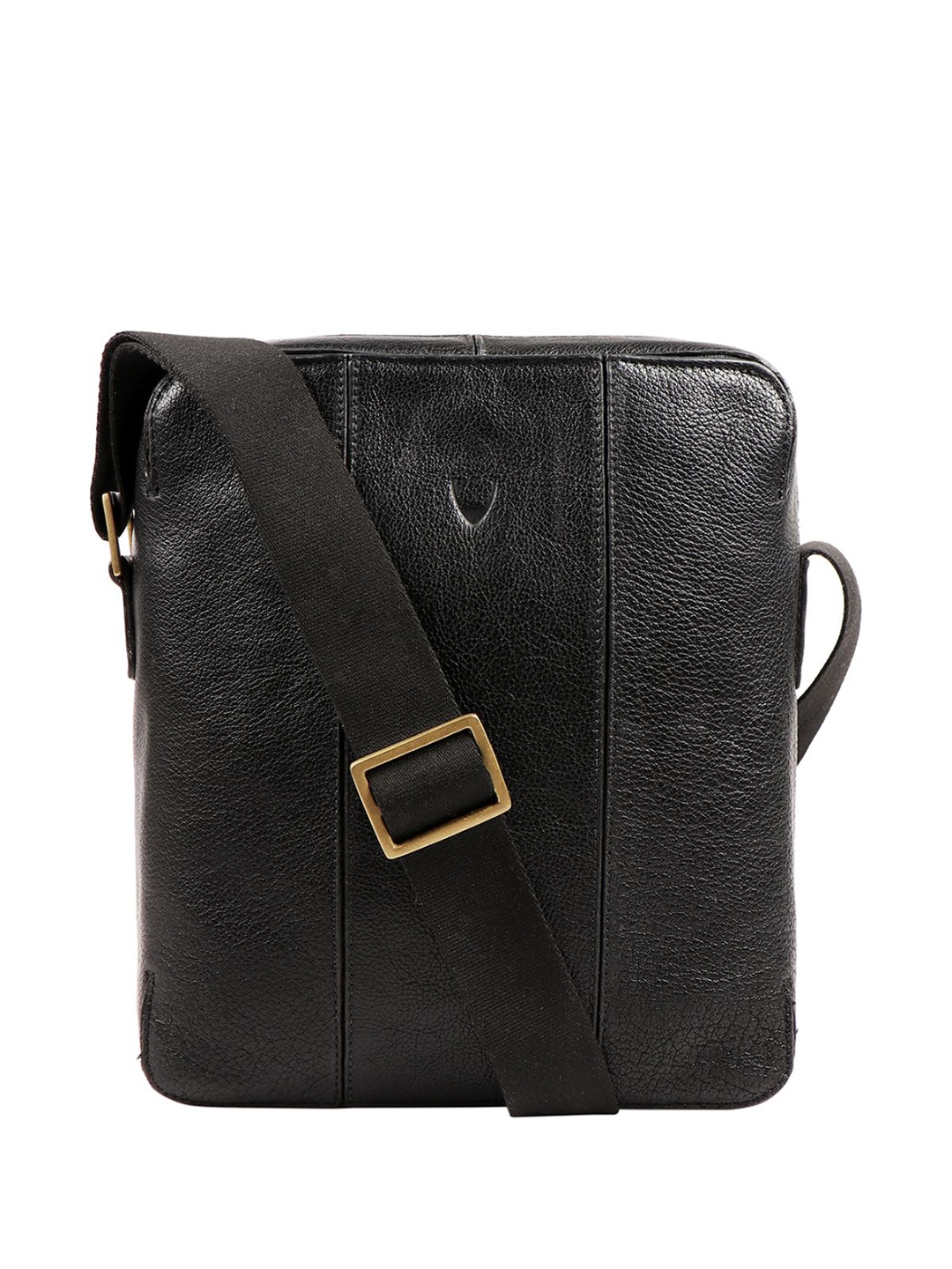 

Hidesign Leather Messenger Bag, Black