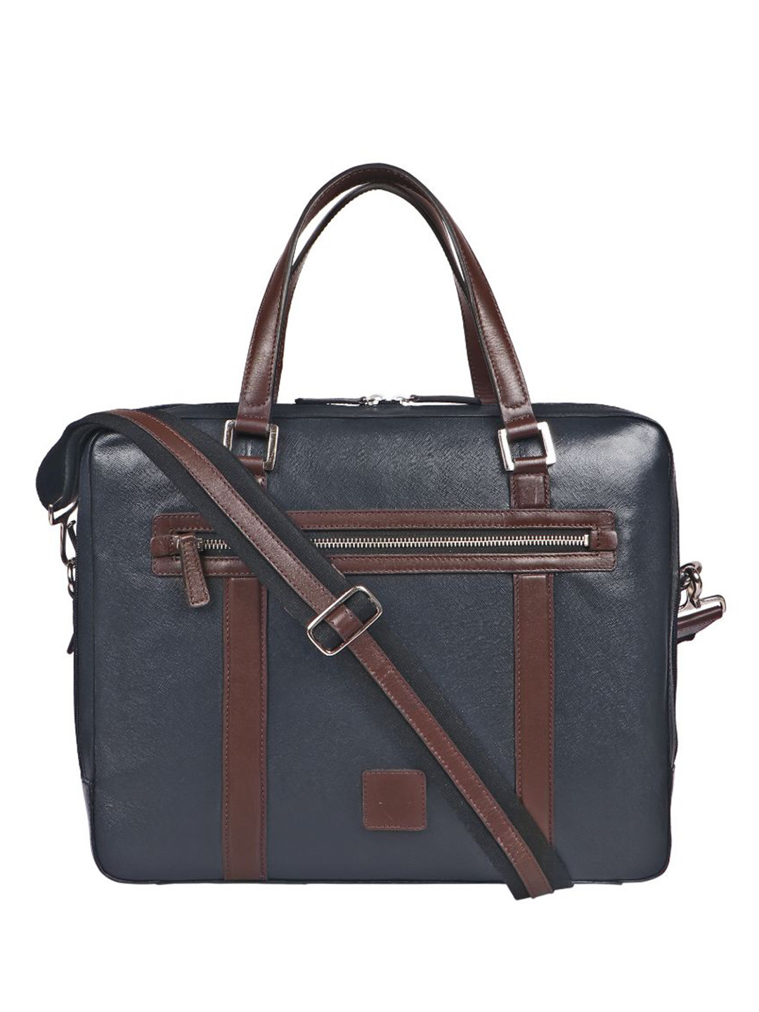 

Hidesign Leather Messenger Bag, Blue