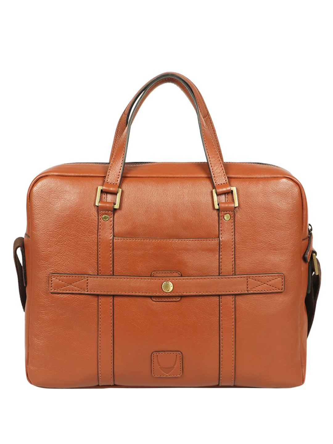 

Hidesign Men Leather Formal Messenger Bag, Tan
