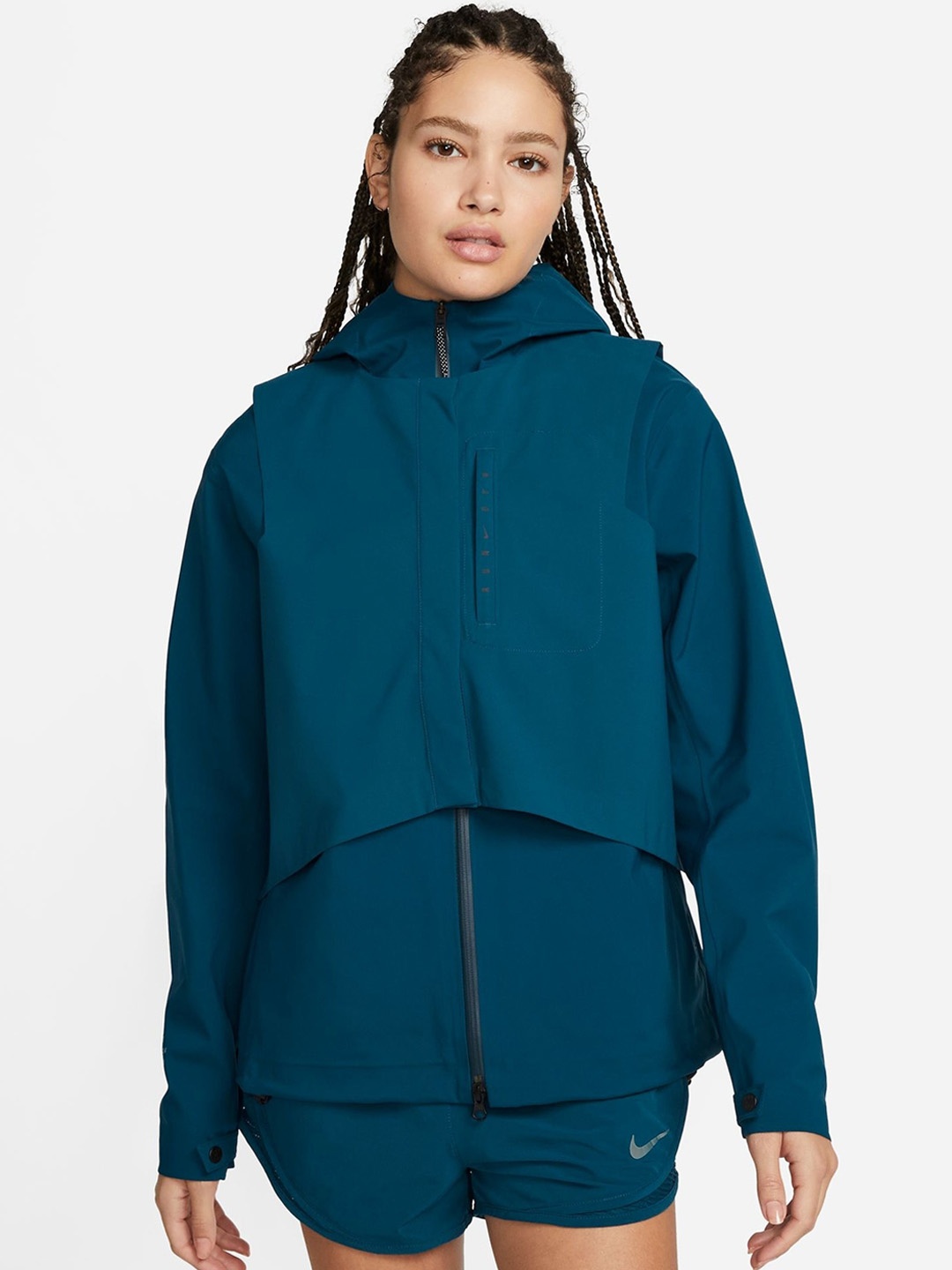 

Nike Storm-FIT Run Division Full-Zip Hooded Sporty Jacket, Blue