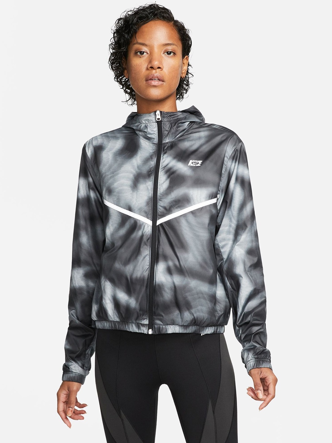 

Nike Printed Running Sporty Jacket, Black