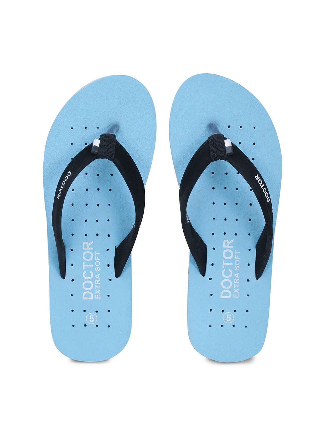 

DOCTOR EXTRA SOFT Women Orthopedic Non Slip Lightweight Thong Flip-Flops, Blue
