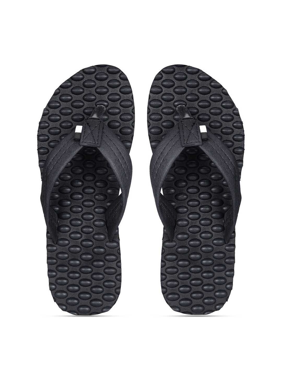 

DOCTOR EXTRA SOFT Women Accupressure Rubber Thong Flip-Flops, Black