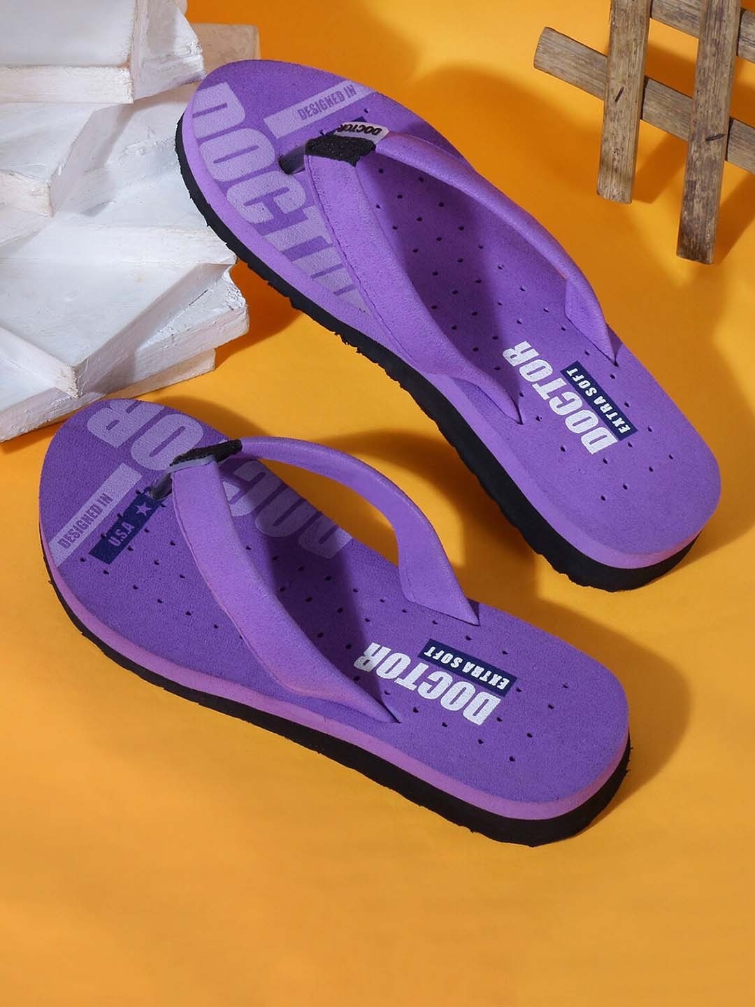 

DOCTOR EXTRA SOFT Women Thong Flip-Flops, Purple